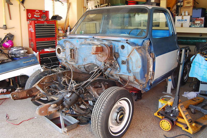 1974 chevy truck blue j