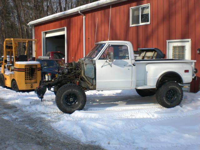 My 1972 K10 during rewiring and getting a new motor