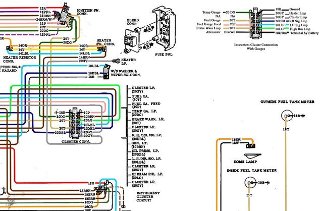 Instrument Cluster Wiring Diagram The 1947 Present Chevrolet Gmc Truck Message Board Network