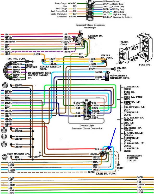 Ac Wiring Diagram 68 72 Factory The, Radio Wiring Diagram For 1990 Chevy 1500