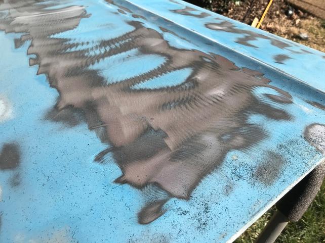 Down To Metal Stripper - How to Chemically Remove Paint From a Hood -  Eastwood 